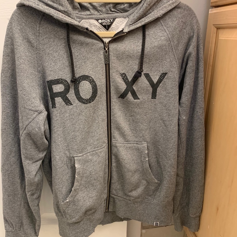 Grey Roxy Zip Up Jacket